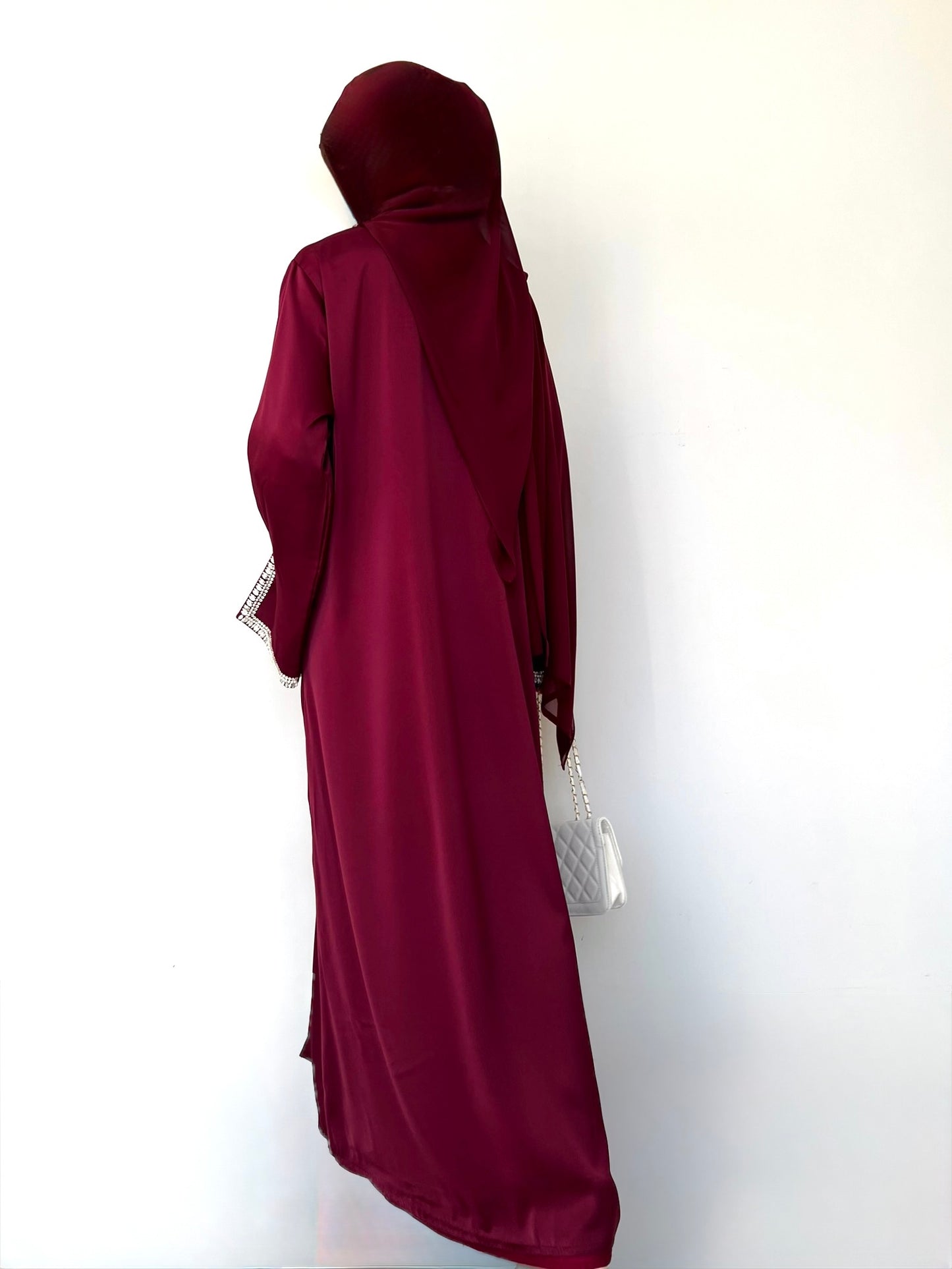 Burgundy Bliss Abaya