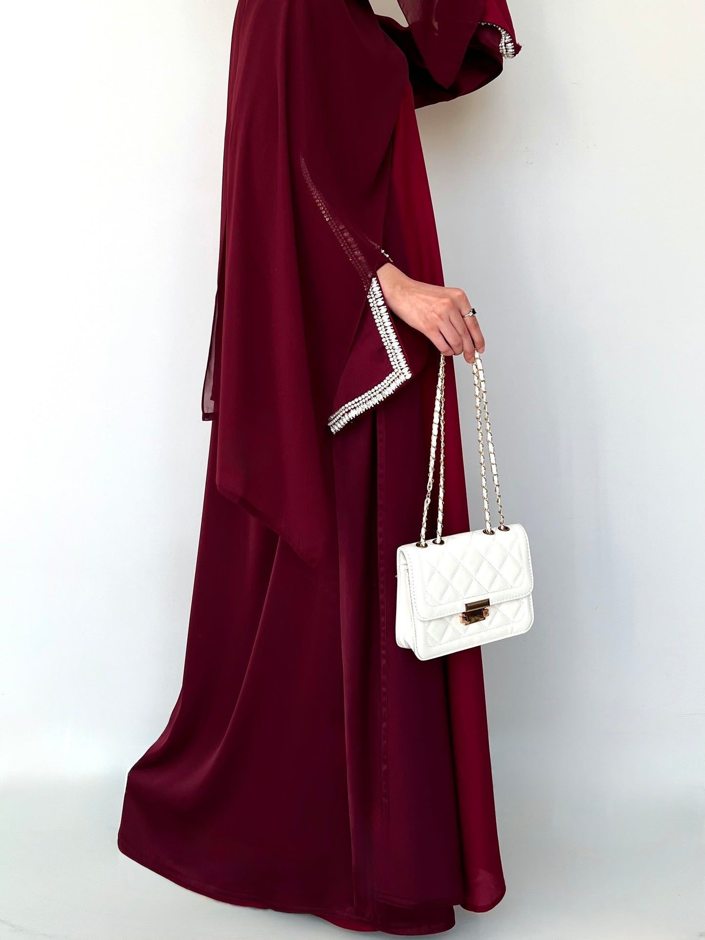 Burgundy Bliss Abaya